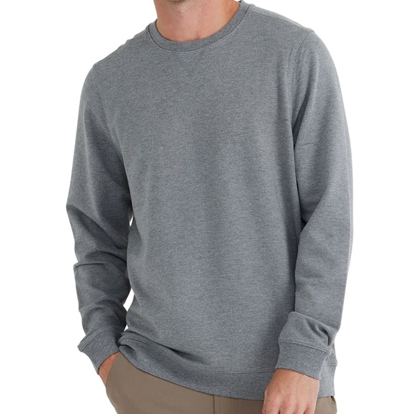 Free Fly Apparel Men's Crewneck Sweater - Gray - Picture 1 of 7